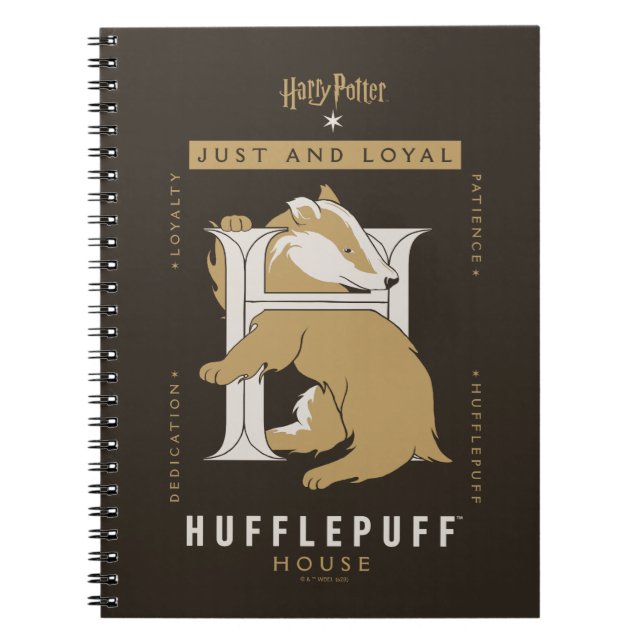 HUFFLEPUFF™ House Just And Loyal Notebook (Front)