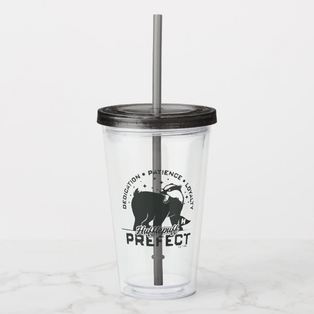 HUFFLEPUFF™ Prefect Badge Acrylic Tumbler (Front)