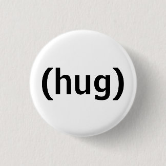 (hug) 3 cm round badge