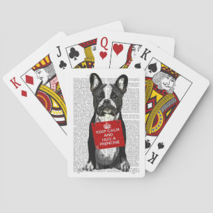 Hug a Frenchie Playing Cards