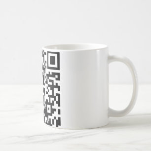 Hug A Geek QR Code Coffee Mug