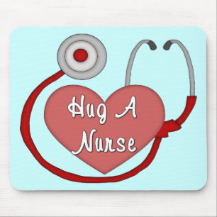 Hug A Nurse! Mouse Pad