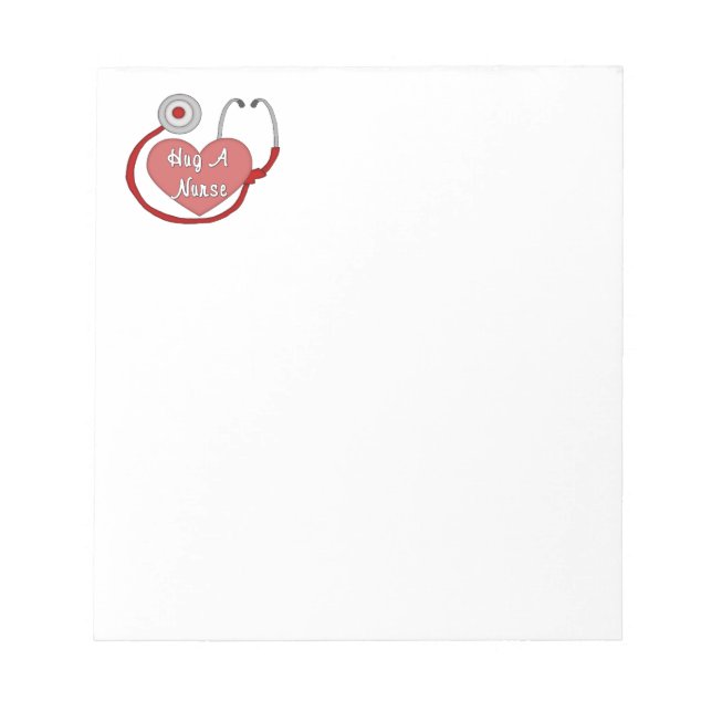Hug A Nurse Notepad (Front)