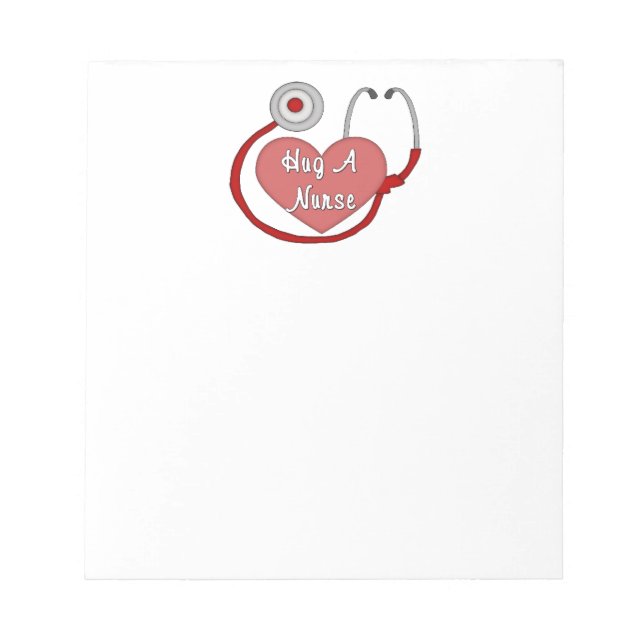 Hug A Nurse Notepad (Front)