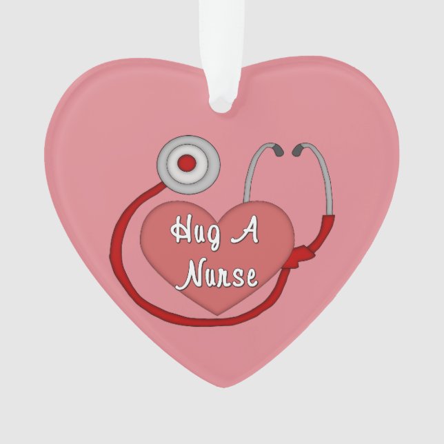 Hug A Nurse Ornament (Front)