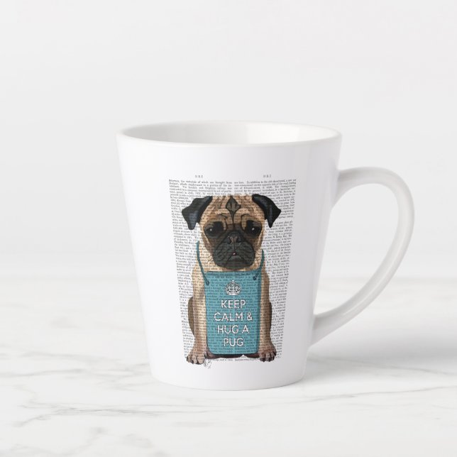 Hug a Pug Latte Mug (Right)