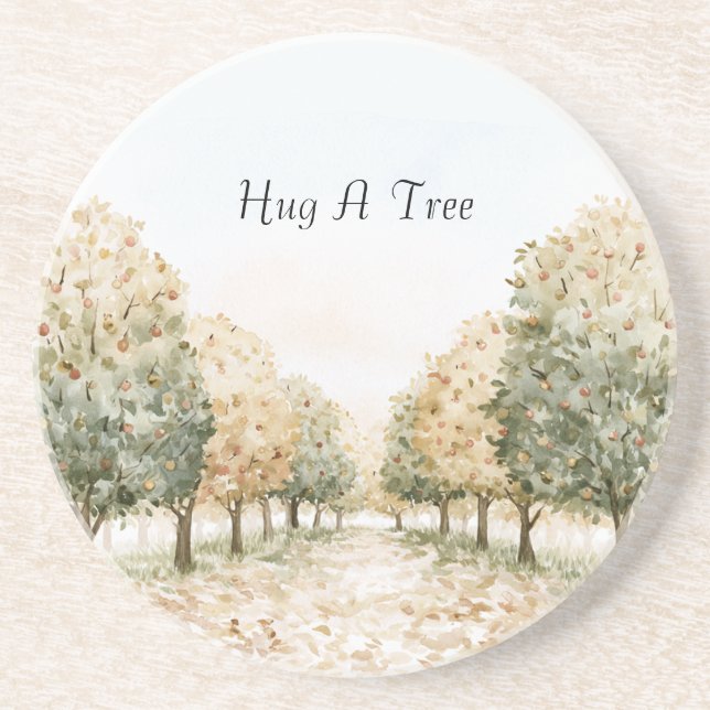 Hug A Tree Coaster (Front)