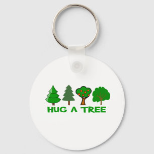 Hug a Tree Key Ring