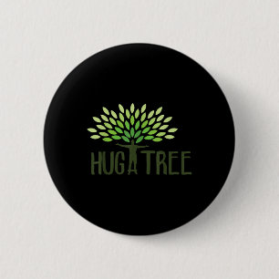 Hug A Tree - Tree Hugger, Earth Day Love Earth Gif 6 Cm Round Badge