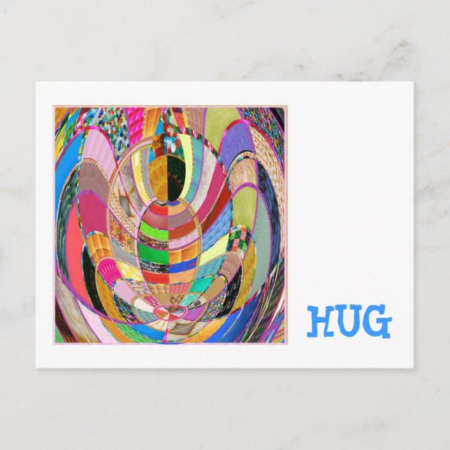 HUG   -  an artistic presentation Postcard (Front)
