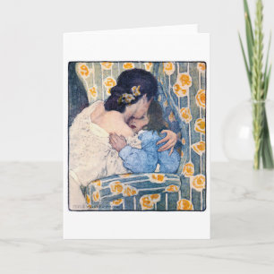 Hug and Kiss, Jessie Willcox Smith Card