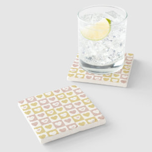 hug and kisses stone coaster