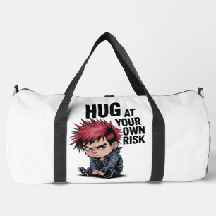 Hug At Your Own Risk Duffle Bag
