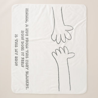 Hug Blanket- my BBO Sherpa Blanket