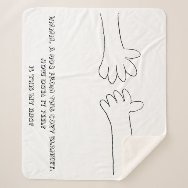 Hug Blanket- my BBO Sherpa Blanket (Front)