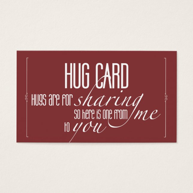 Hug Business Card (Front)