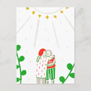 Hug Day Holiday Postcard
