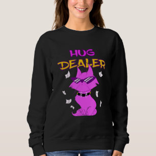 Hug Dealer Cat Music Festival Touchy Free Hugs Hug Sweatshirt