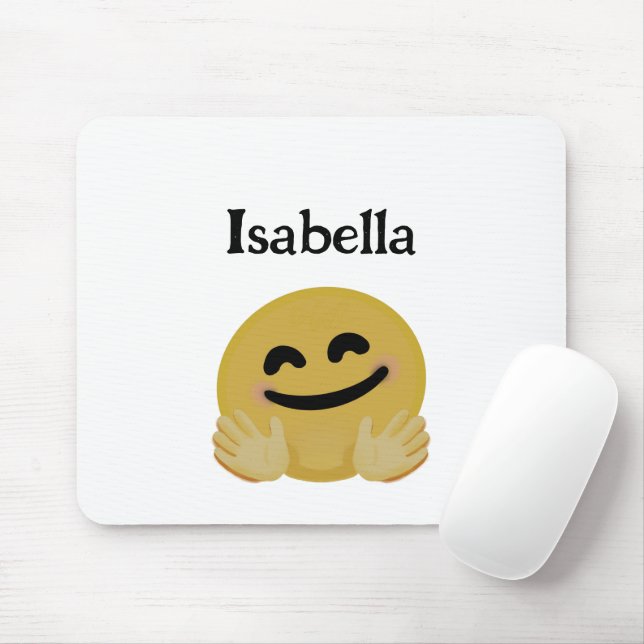 "Hug Emoji" Personalised  Mouse Pad (With Mouse)