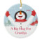 Hug for Grandpa Christmas Snowman Ornament
