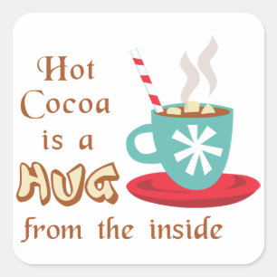 Hug From the Inside Square Sticker