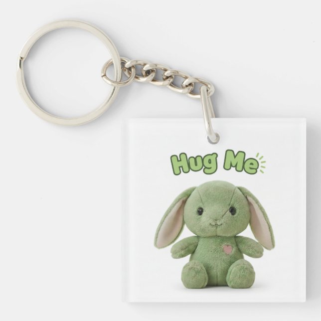Hug Me Bunny Key Ring (Front)