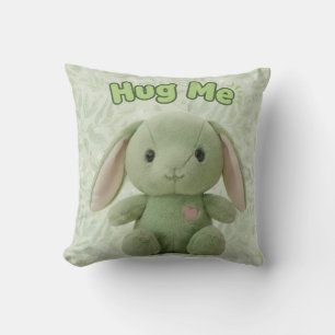Hug Me Bunny Throw Pillow