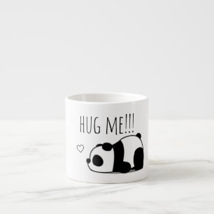 "Hug Me" Cute Minimalist Panda Ceramic Coffee Mug