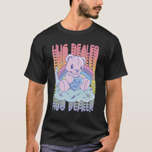Hug Me Cute Teddy Rainbow Love Hug Dealer Cute Ted T-Shirt