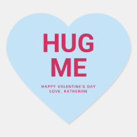 Hug me cute Valentine's Day custom conversation