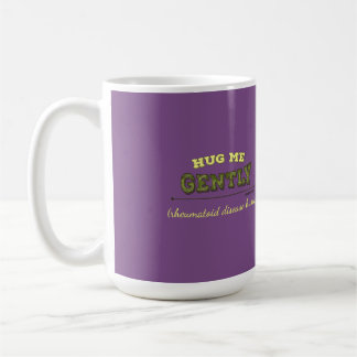 Hug Me Gently Rheumatoid Diseas Hurts mug - purple