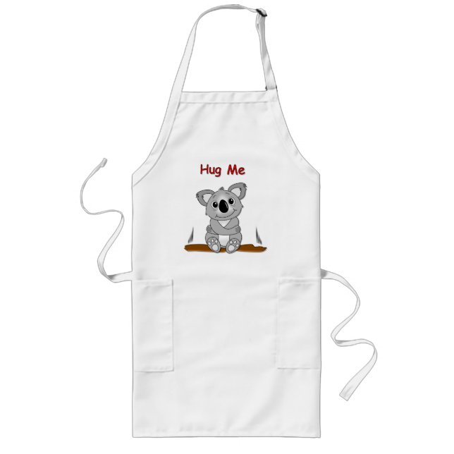 Hug Me Koala Long Apron (Front)