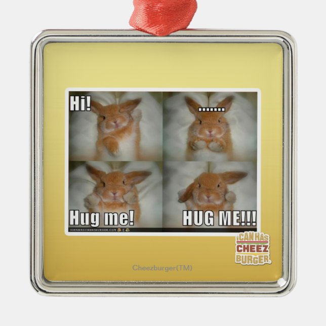 Hug me metal tree decoration (Front)