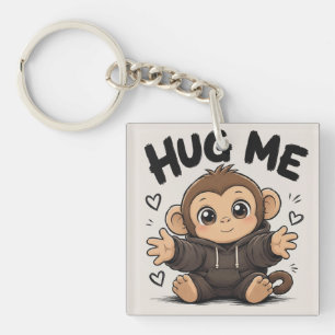 Hug Me Monkey Key Ring