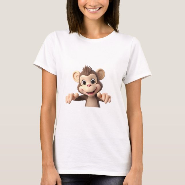 Hug me monkey T-Shirt (Front)