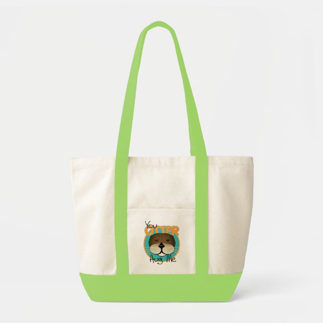 Hug me Otter Tote Bag (Front)
