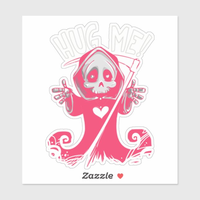 Hug Me Pink Grimreaper Ghost (Sheet)