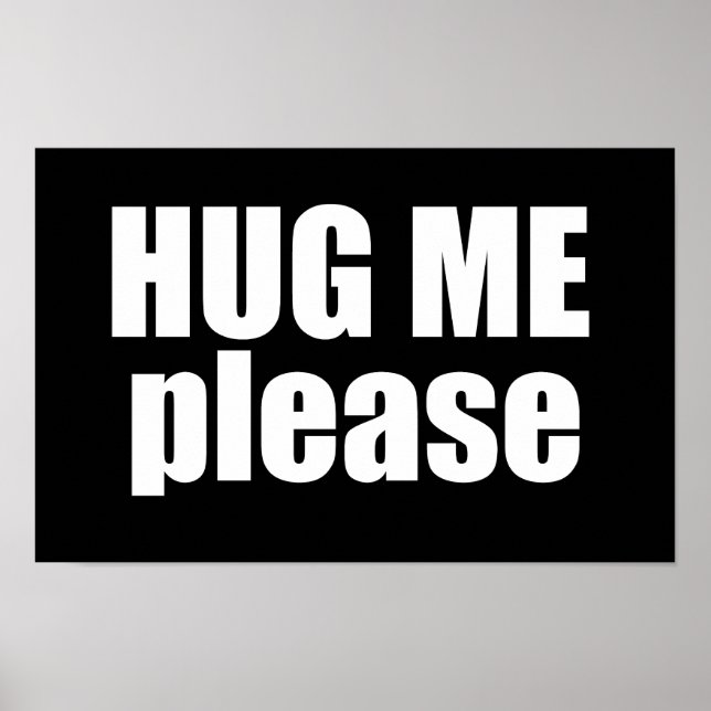 Hug me please poster (Front)