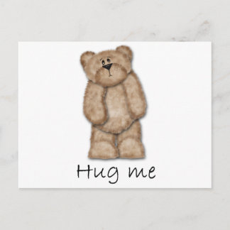 Hug Me Teddy Bear Postcard