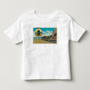 Hug Point at Cannon Beach and Haystack Rock Toddler T-Shirt