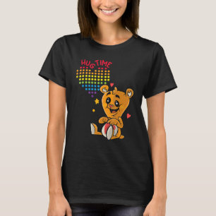 Hug Time Teddy Rainbow Love Hug Dealer Cute Teddy T-Shirt