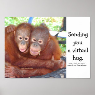 Hug - Virtual Hugs Poster