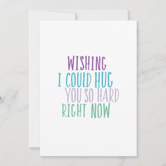 Hug You So Hard Quote Card