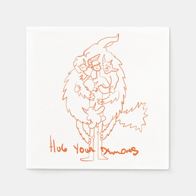 Hug Your Demons Napkin (Front)