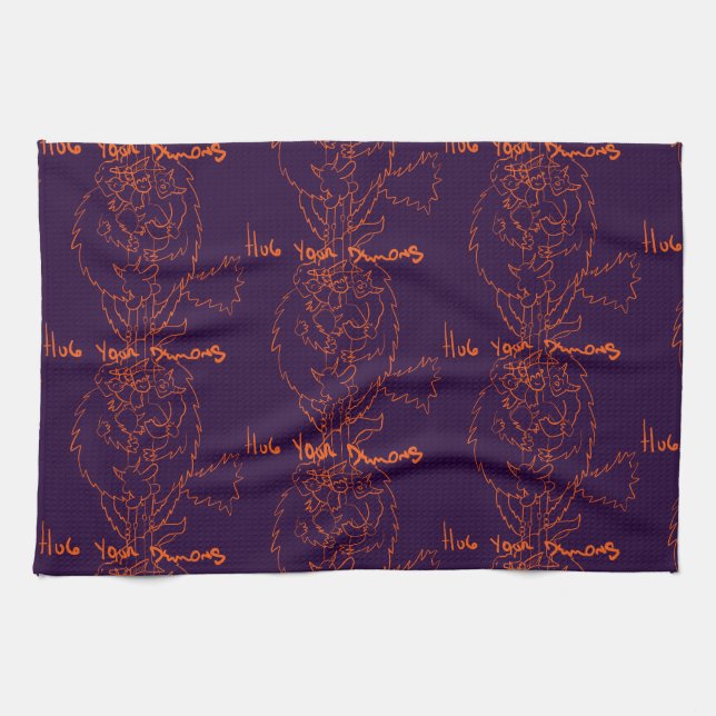 Hug Your Demons Tea Towel (Horizontal)