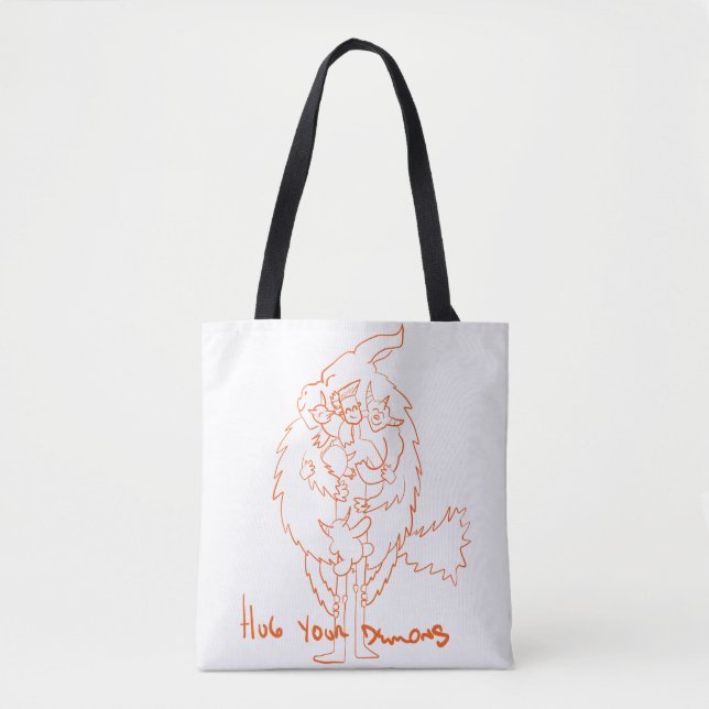 Hug Your Demons Tote Bag (Front)