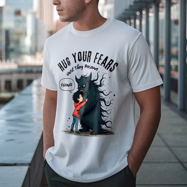 Hug Your Fears - Overcoming Fear Motivational T-Shirt (Creator Uploaded)