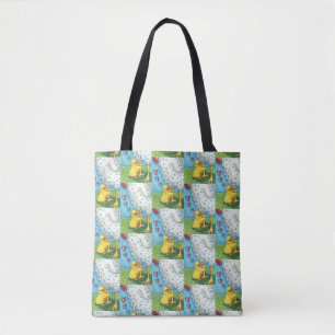 HUG YOUR MOMMA, CUTE BABY CHICK LOVES MOTHER HEN TOTE BAG