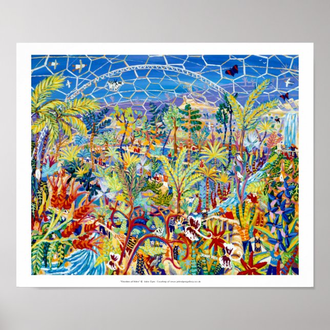 Huge Art Print: The Eden Project by John Dyer Poster (Front)