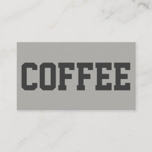 Huge Black Text on White Punch Loyalty Card